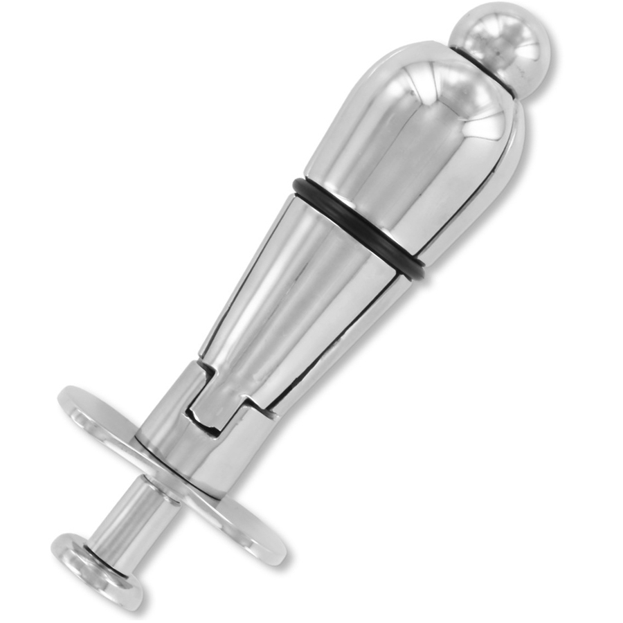 Plug anal METAL HARD de acero inoxidable con candado