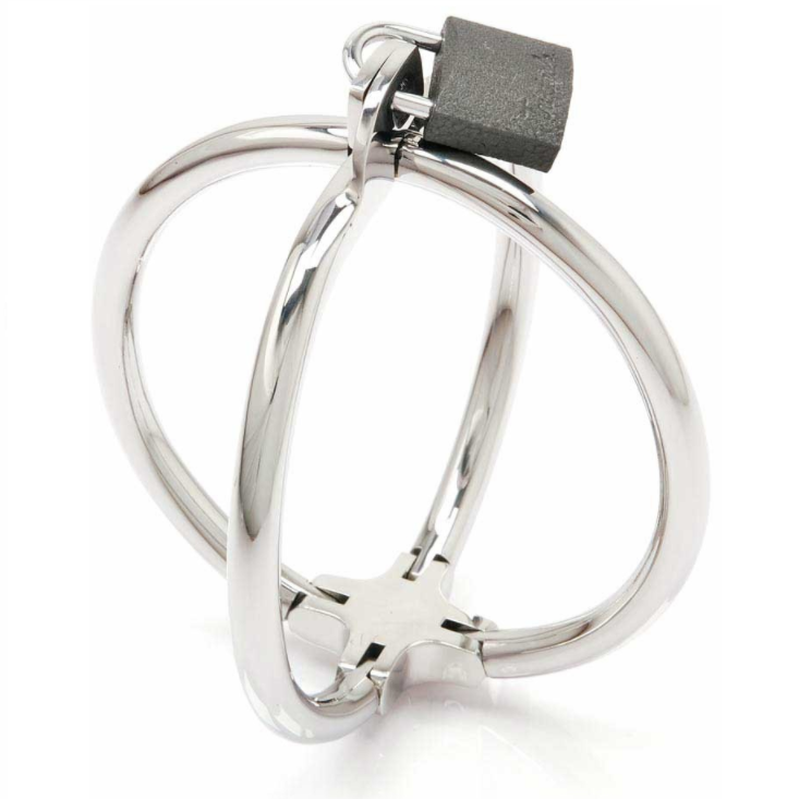 Esposas METAL HARD Criss Cross de acero inoxidable