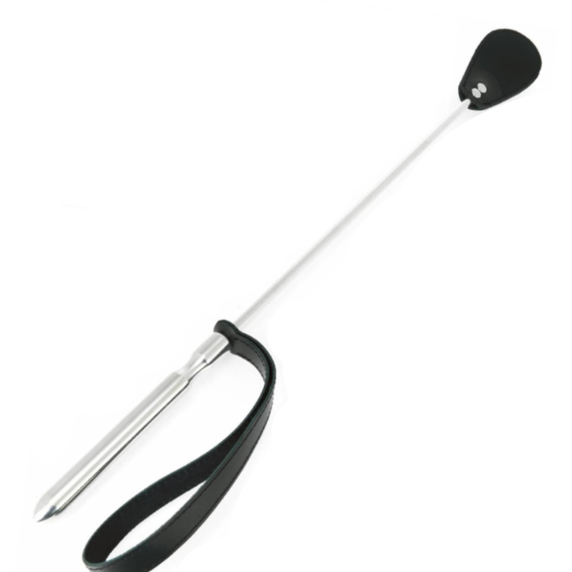 Fusta BDSM METAL HARD de acero inoxidable y cuero