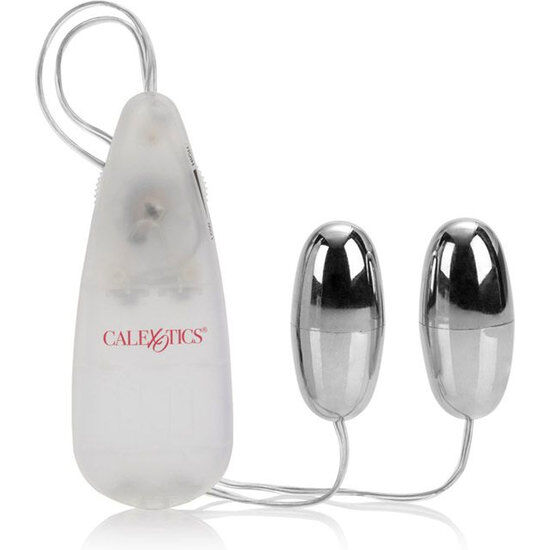 CalExotics Vibrating Bullets Silver Duo: estimulador de clítoris