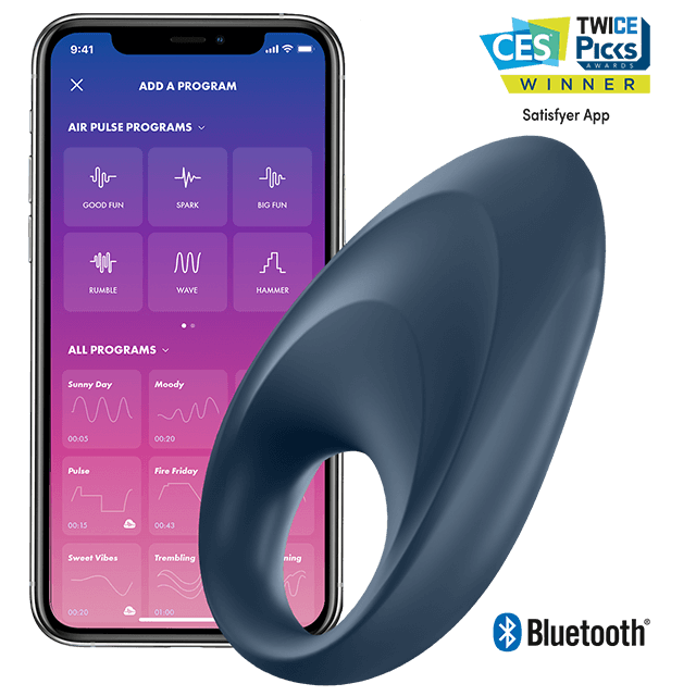 Anillo vibrador para el pene Satisfyer Mighty One con control mediante app