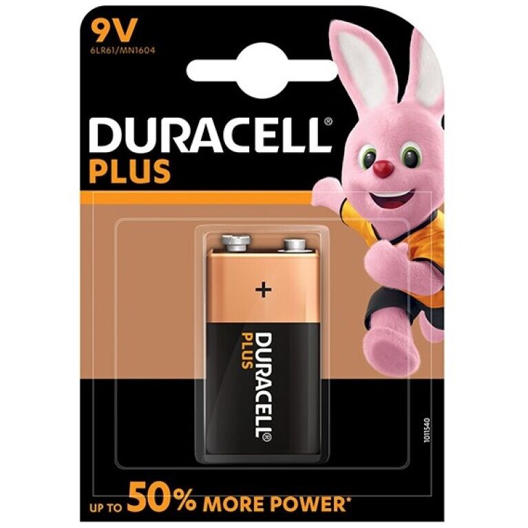 Pila alcalina de 9 V de larga duración para detectores de humo y mandos a distancia DURACELL