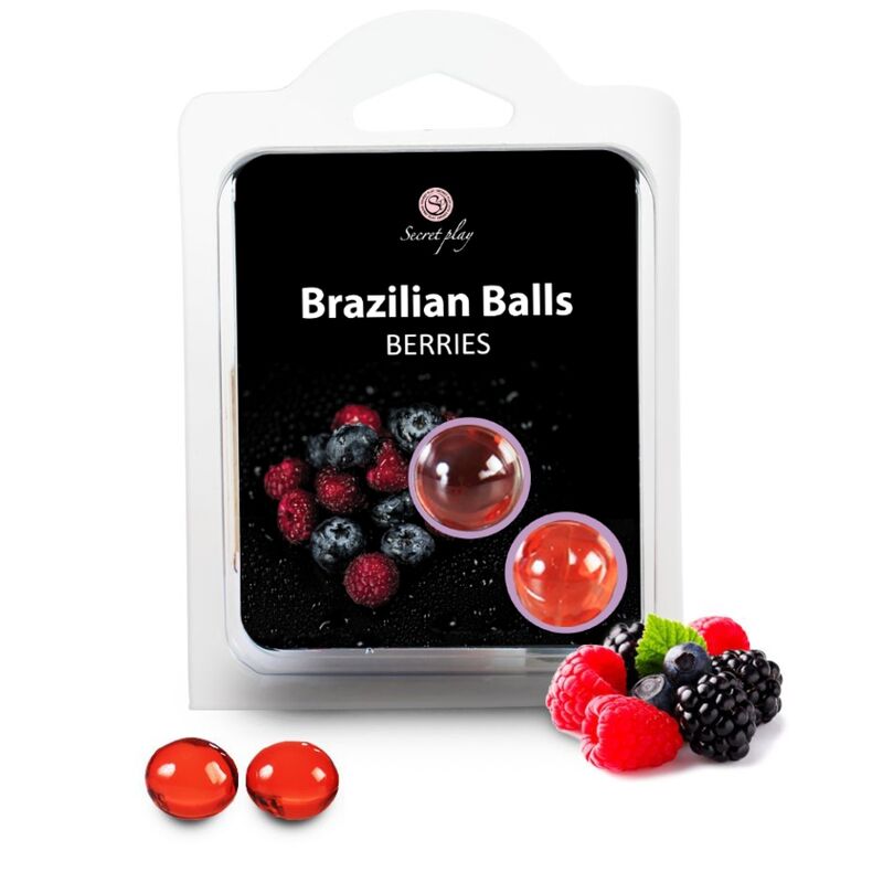 SECRETPLAY Brazilian Balls con aroma a mora, 2 unidades
