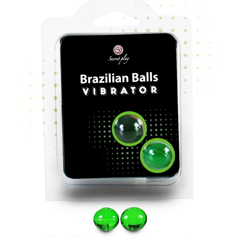SECRETPLAY Shock Bolas brasileñas con efecto vibratorio, 2 unidades