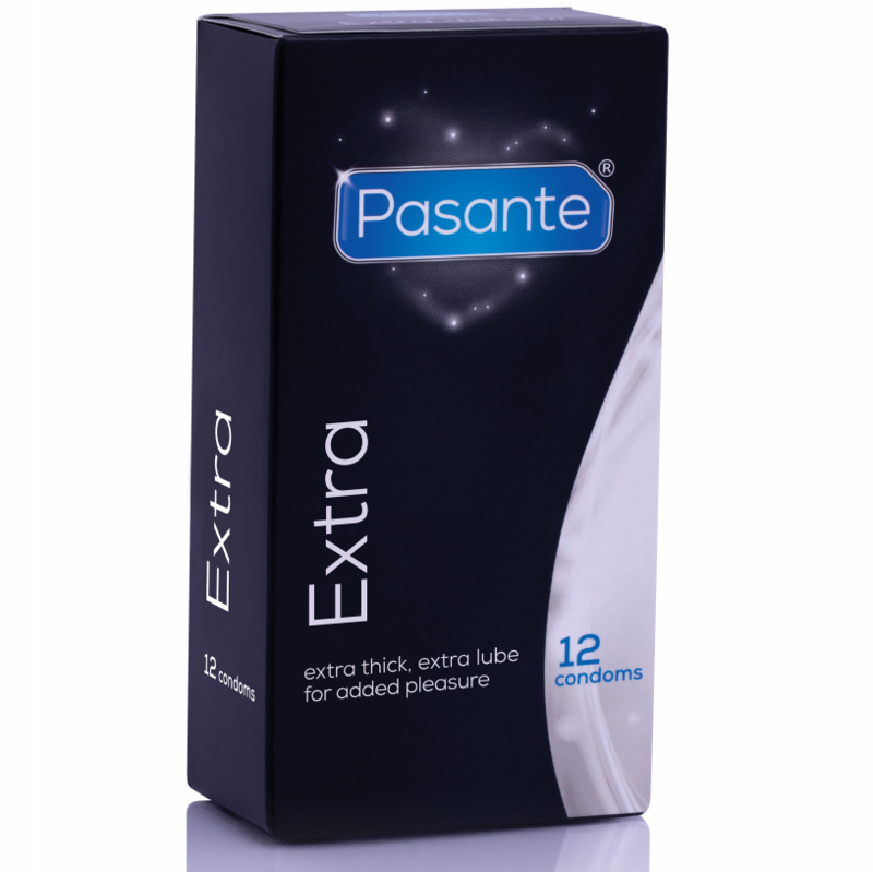 Preservativos Pasante Extra Thick, 12 unidades