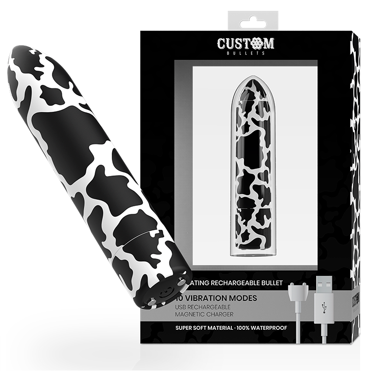 CUSTOM BULLETS Cow minivibrador con 10 modos de vibración