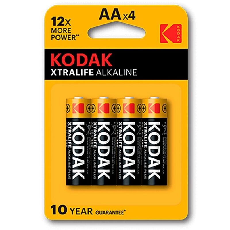 Pilas alcalinas AA de larga duración para dispositivos electrónicos y de uso diario KODAK
