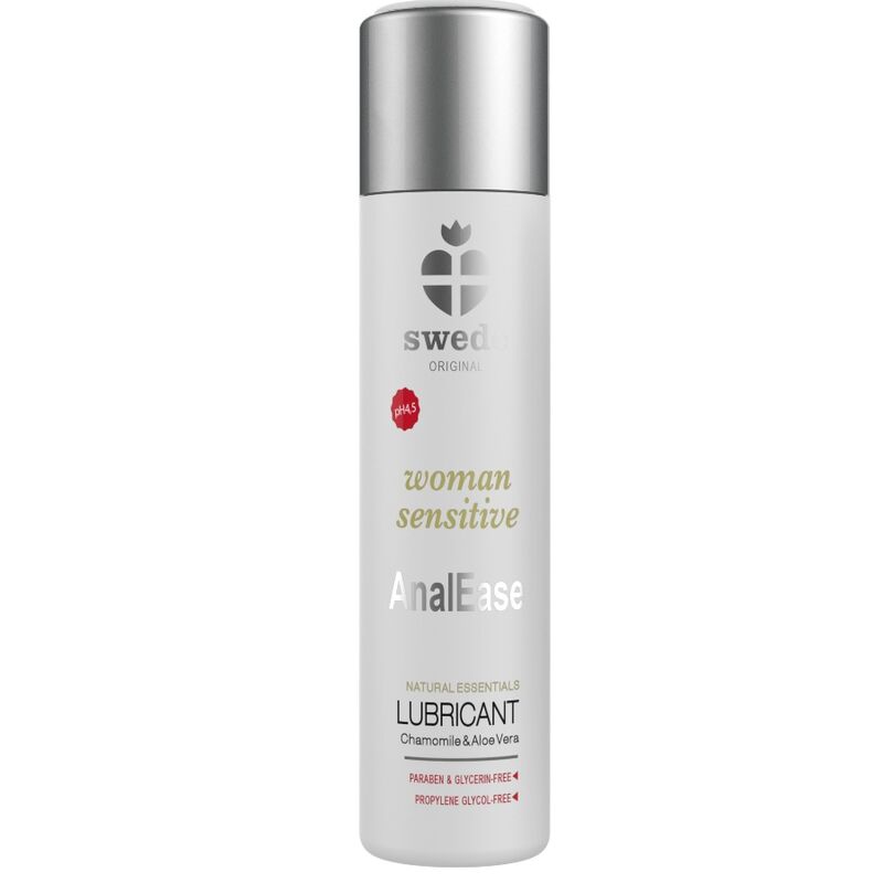 Lubricante de base acuosa SWEDE Woman Sensitive AnalEase, 120 ml