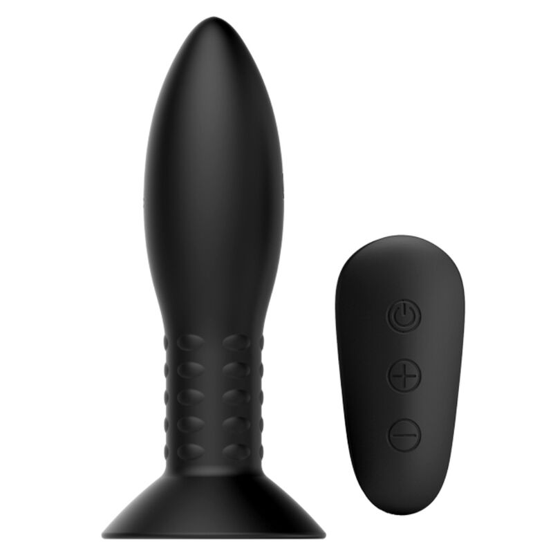 Plug anal MR PLAY con bolas giratorias y mando a distancia