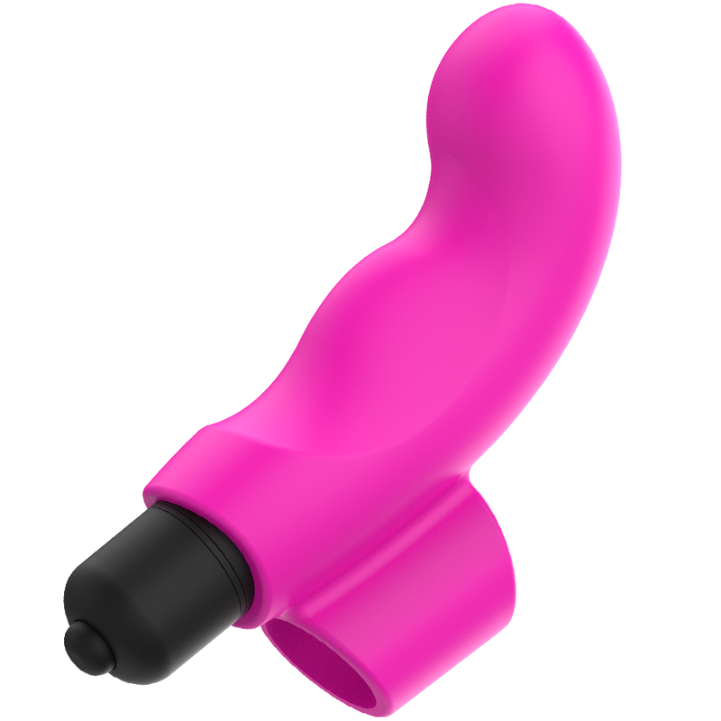 OHMAMA Vibrador de dedo rosa neón Xmas Edition