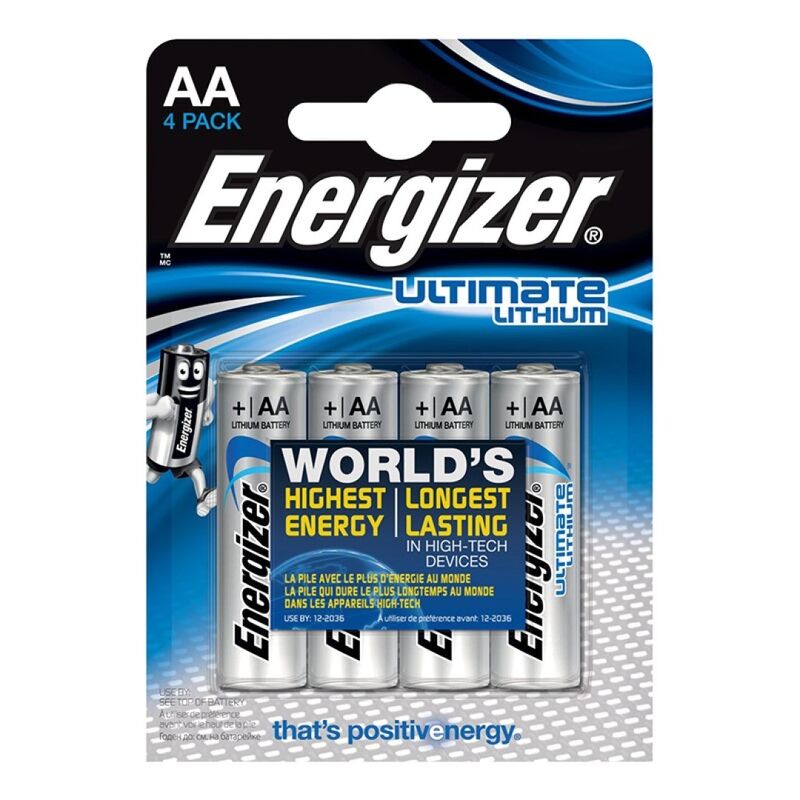 Pila AA de litio ENERGIZER de 3500 mAh, larga duración para dispositivos de alta tecnología