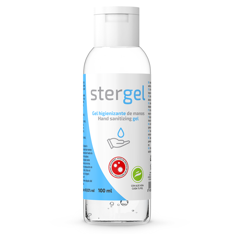 Gel desinfectante de manos STERGEL con aloe vera, 100 ml