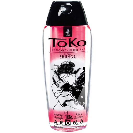 Lubricante SHUNGA Toko con aroma a fresa y champán