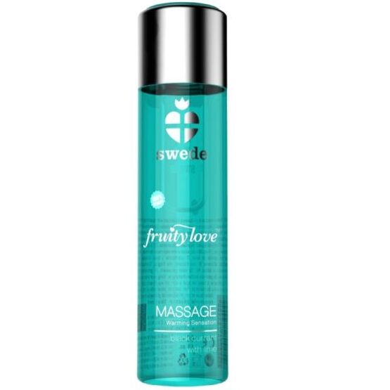 Aceite de masaje SWEDE Fruity Love de grosella negra y lima, 60 ml