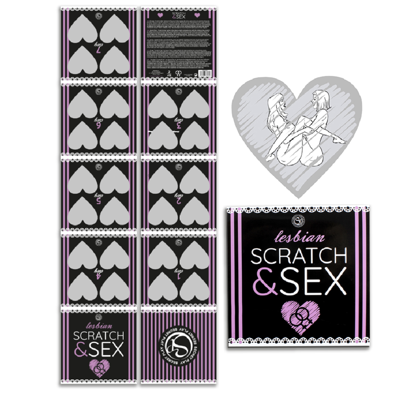 Juego erótico Secretplay Scratch & Sex para parejas lesbianas