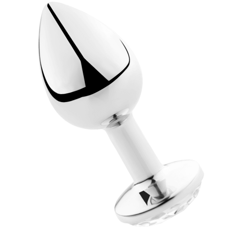 Plug anal SECRETPLAY de aluminio, talla L, transparente