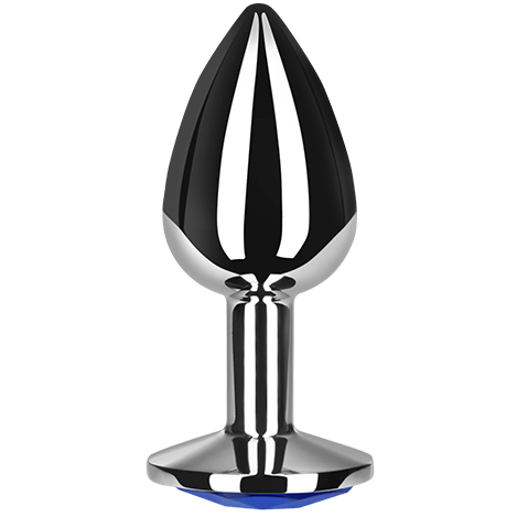 Plug anal SECRETPLAY de aluminio, azul, talla M