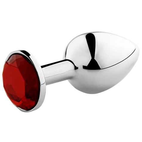 Plug anal de aluminio SECRETPLAY, talla L, rojo