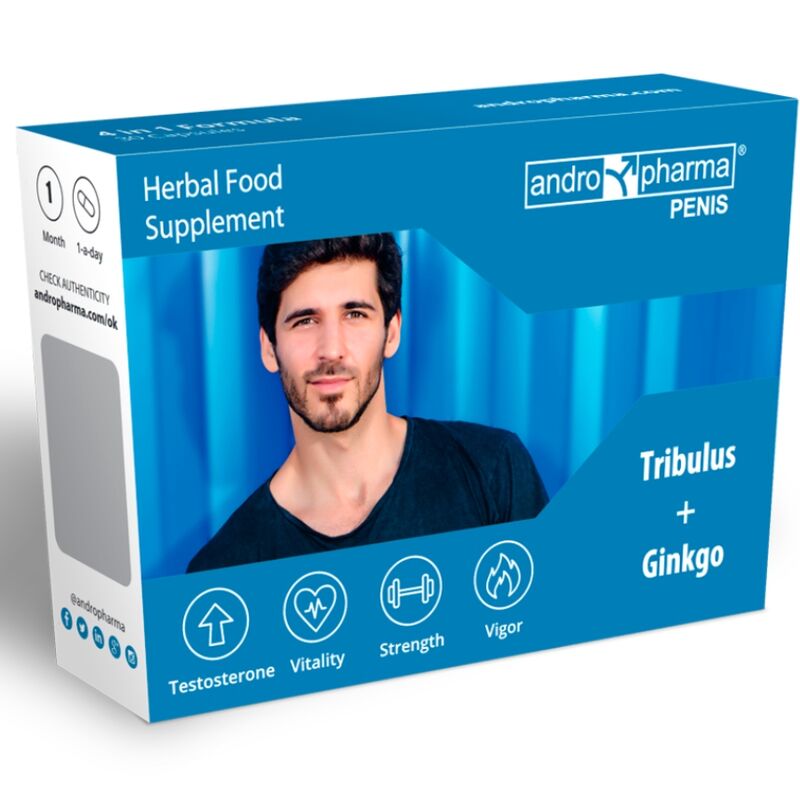 ANDROPHARMA PENIS complemento alimenticio, 30 cápsulas