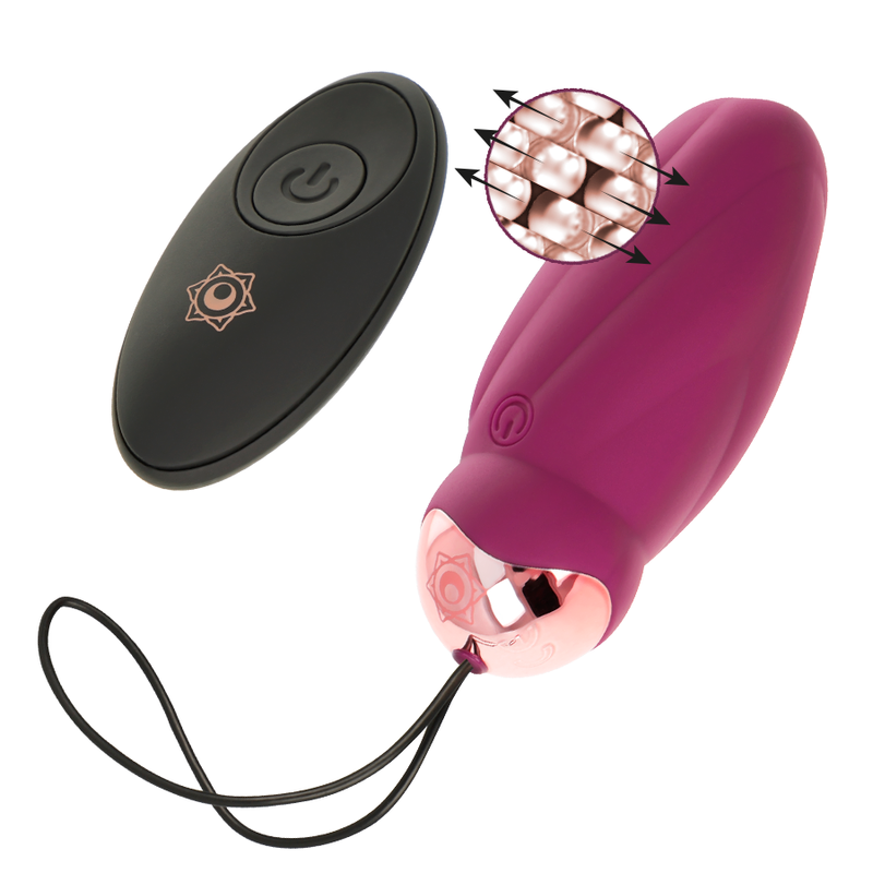 Huevo vibrador RITHUAL SITA con mando y rotación