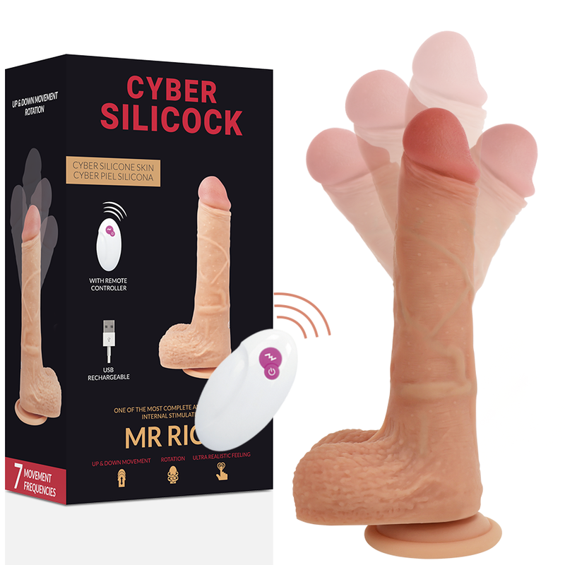 Vibrador CYBER SILICOCK Mr Rick con mando a distancia