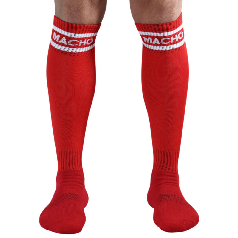Calcetines MACHO estilo medias de fútbol, azules
