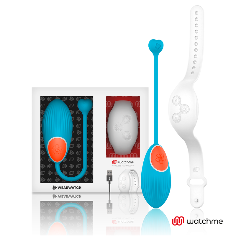 WEARWATCH WatchMe huevo vibrador con mando a distancia, azul