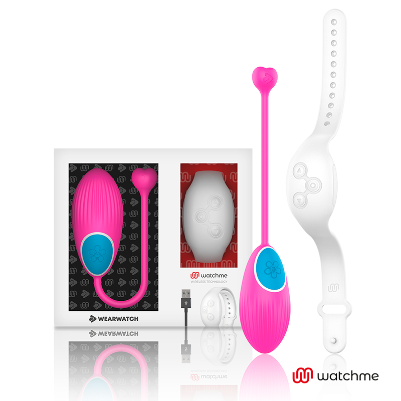 Huevo vibrador WEARWATCH WatchMe con mando a distancia, fucsia