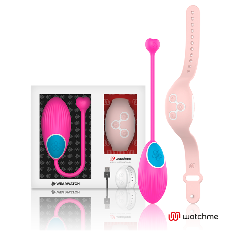 WEARWATCH WATCHME huevo vibrador con mando a distancia, rosa
