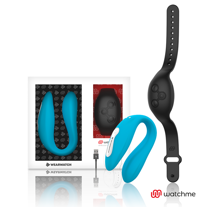 WEARWATCH Watchme Dual Vibrador con mando a distancia, Indigo y Jet