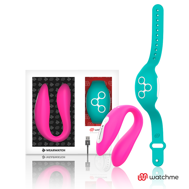 Vibrador WEARWATCH Dual con mando a distancia, fucsia