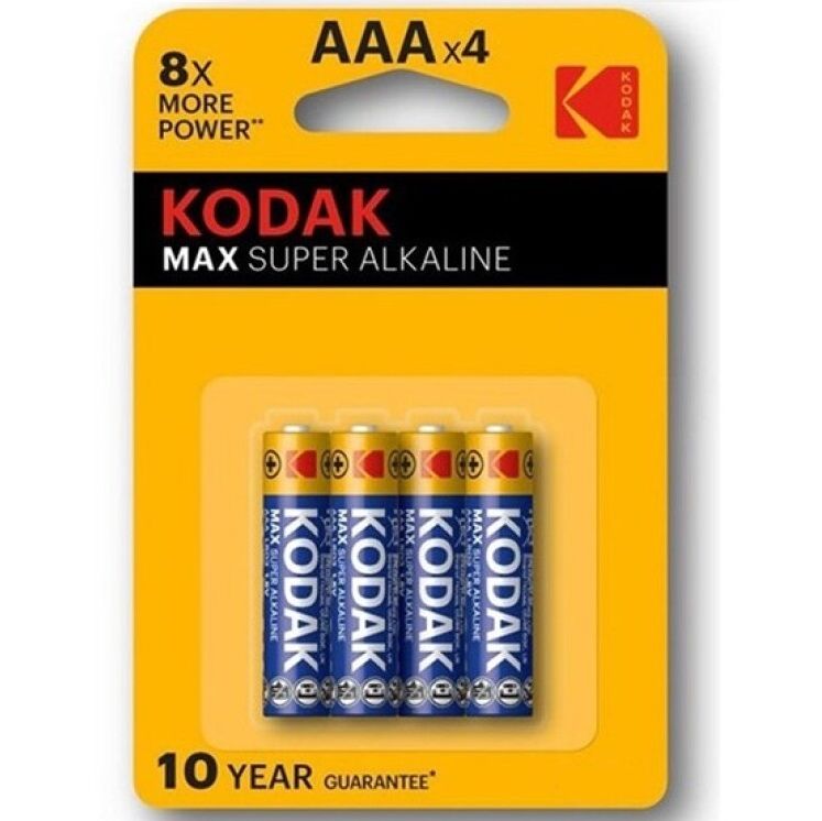 Pila alcalina AAA de larga duración para dispositivos pequeños KODAK